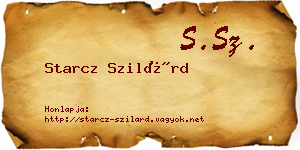 Starcz Szilárd névjegykártya